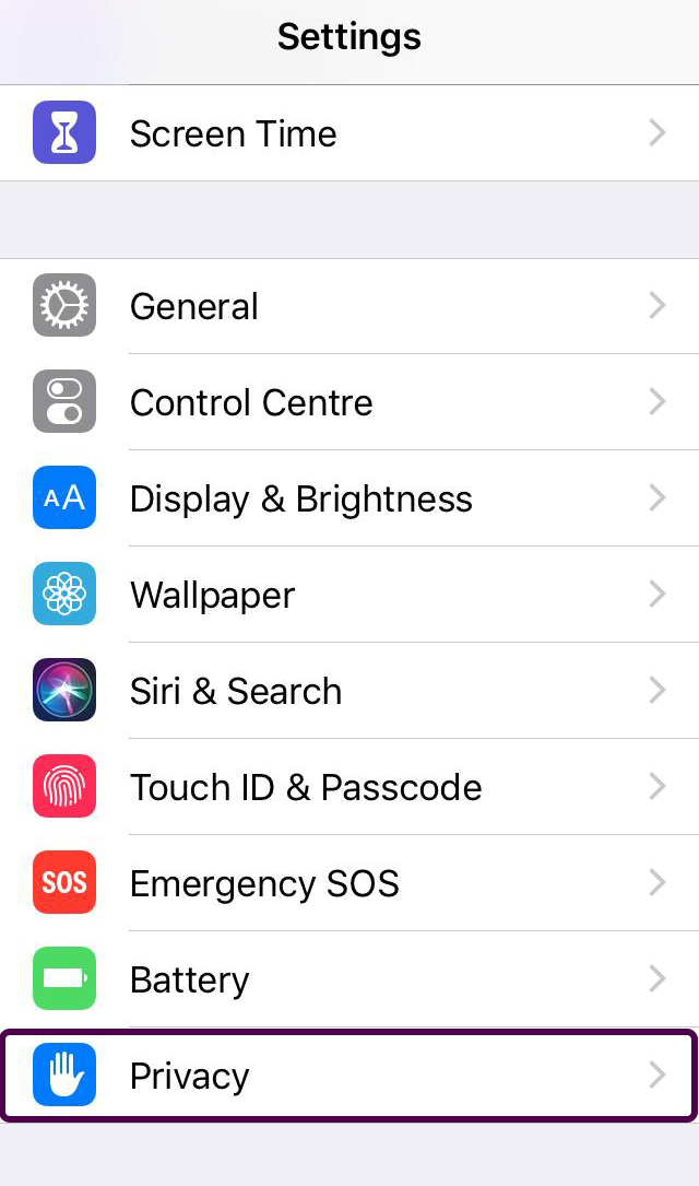 Turn off GPS on iPhone TibCERT Knowledge Base