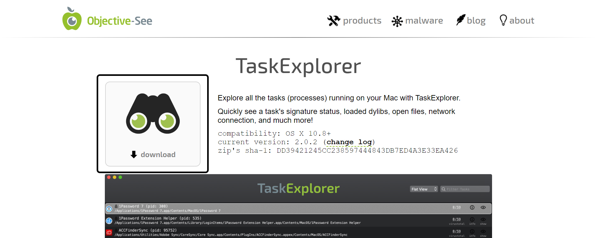 free for mac download Task Explorer 1.5.3