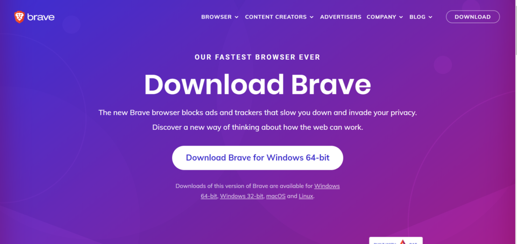 brave download offline installer