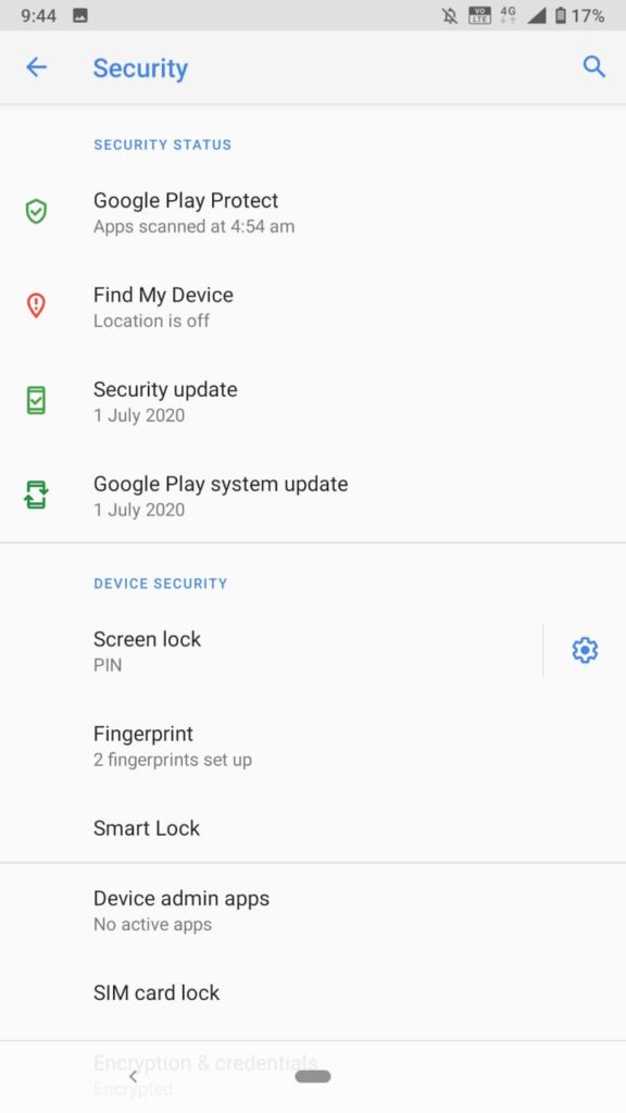 how to enable find my device android