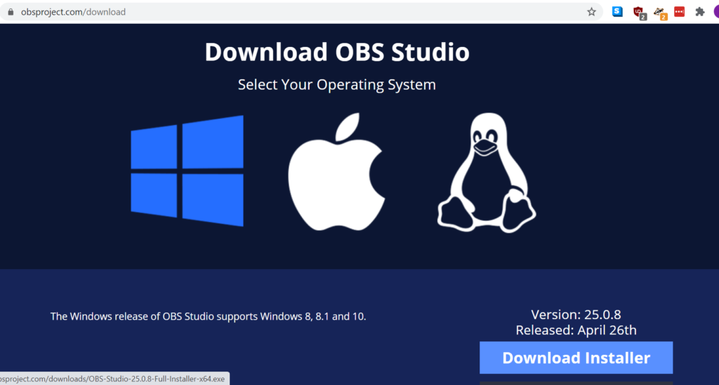 Installation and set up of OBS Studio in Windows, Mac and Linux. – TibCERT  Knowledge Base