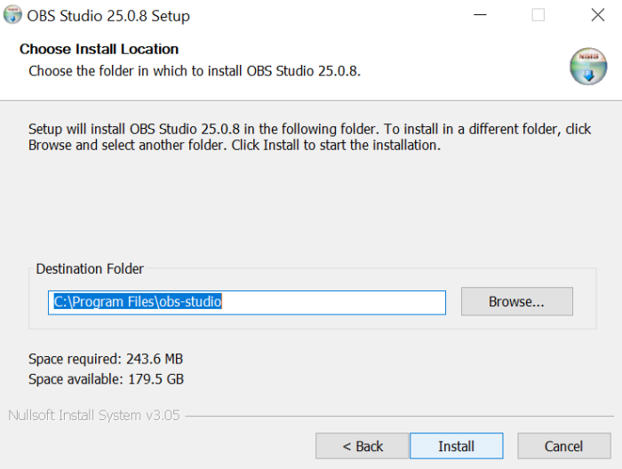 obs studio recording screen and face