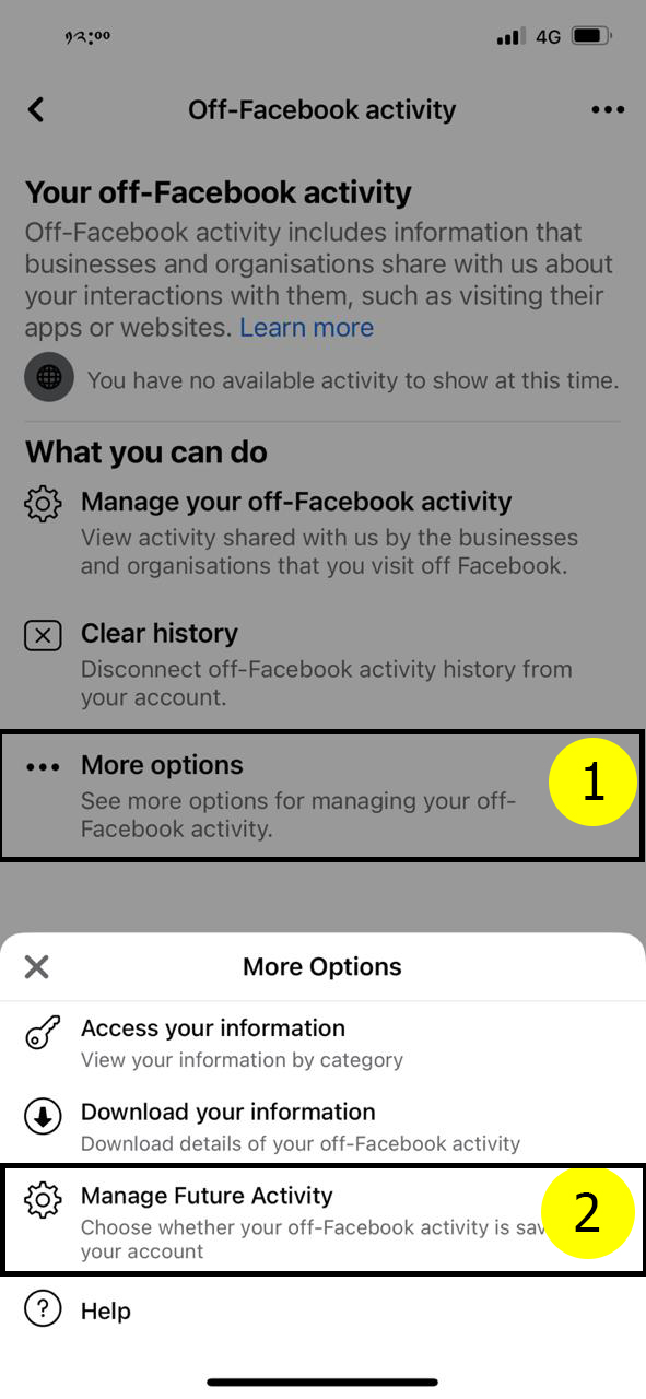 How to disable offFacebook activity in iOS? TibCERT Knowledge Base