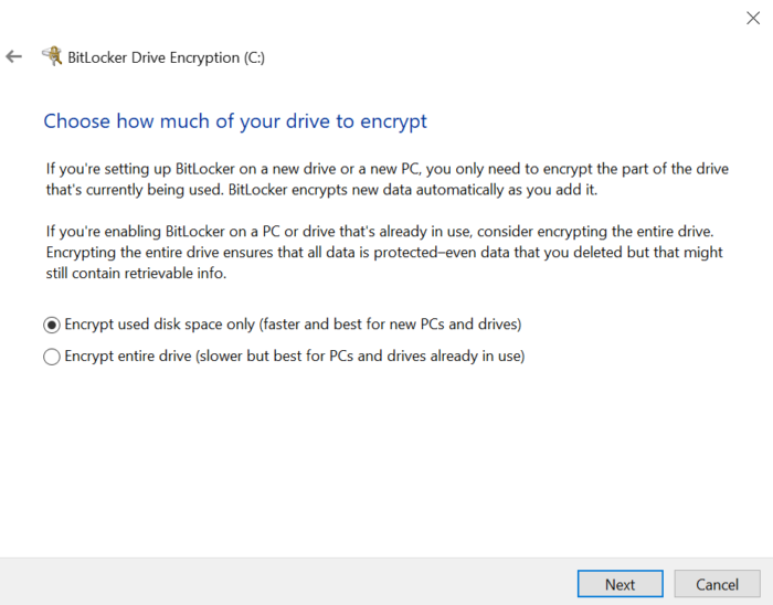 How to enable FullDisk Encryption on Windows 10 TibCERT Knowledge Base